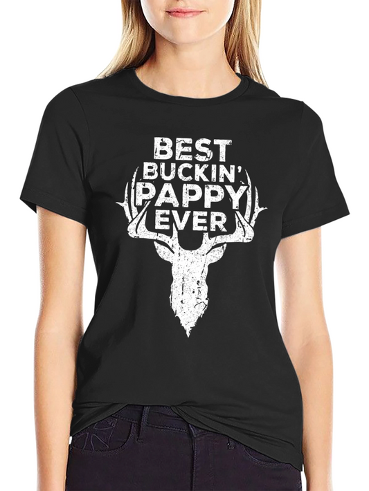 Camiseta Negra Best Buckin Pappy Ever