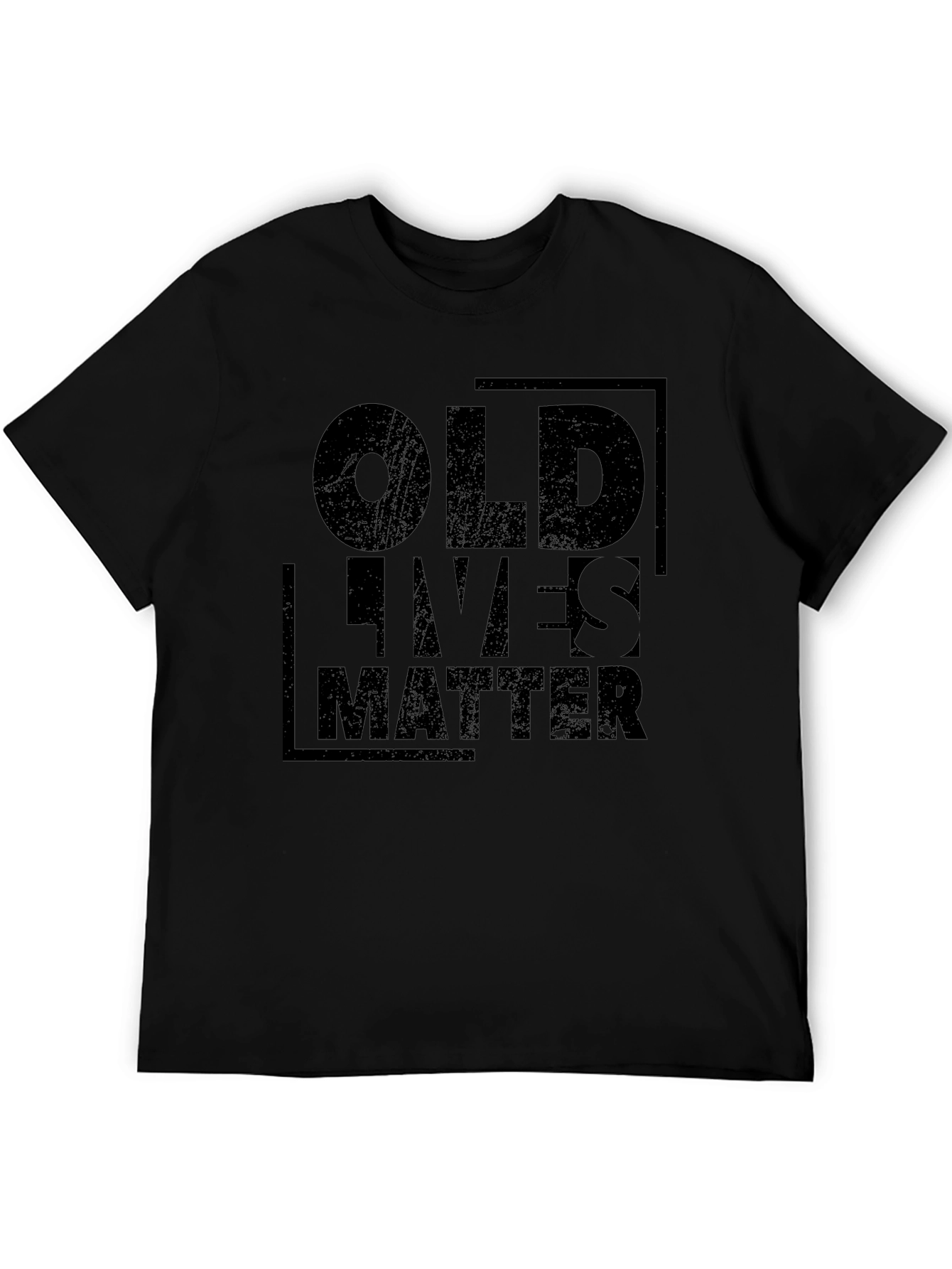Camiseta Negra: Old Lives Matter - Diseño Casual
