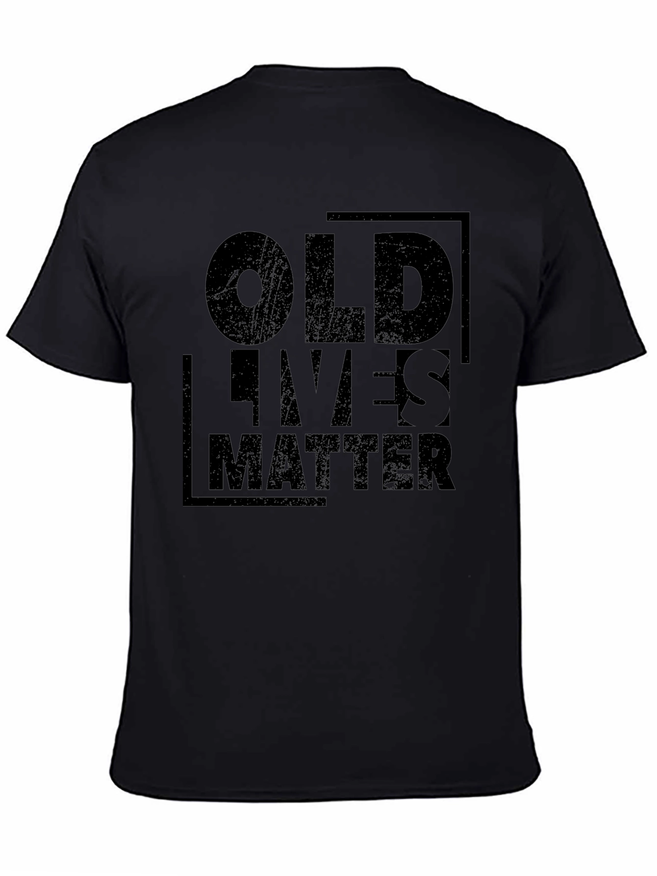 Camiseta Negra: Old Lives Matter - Diseño Casual