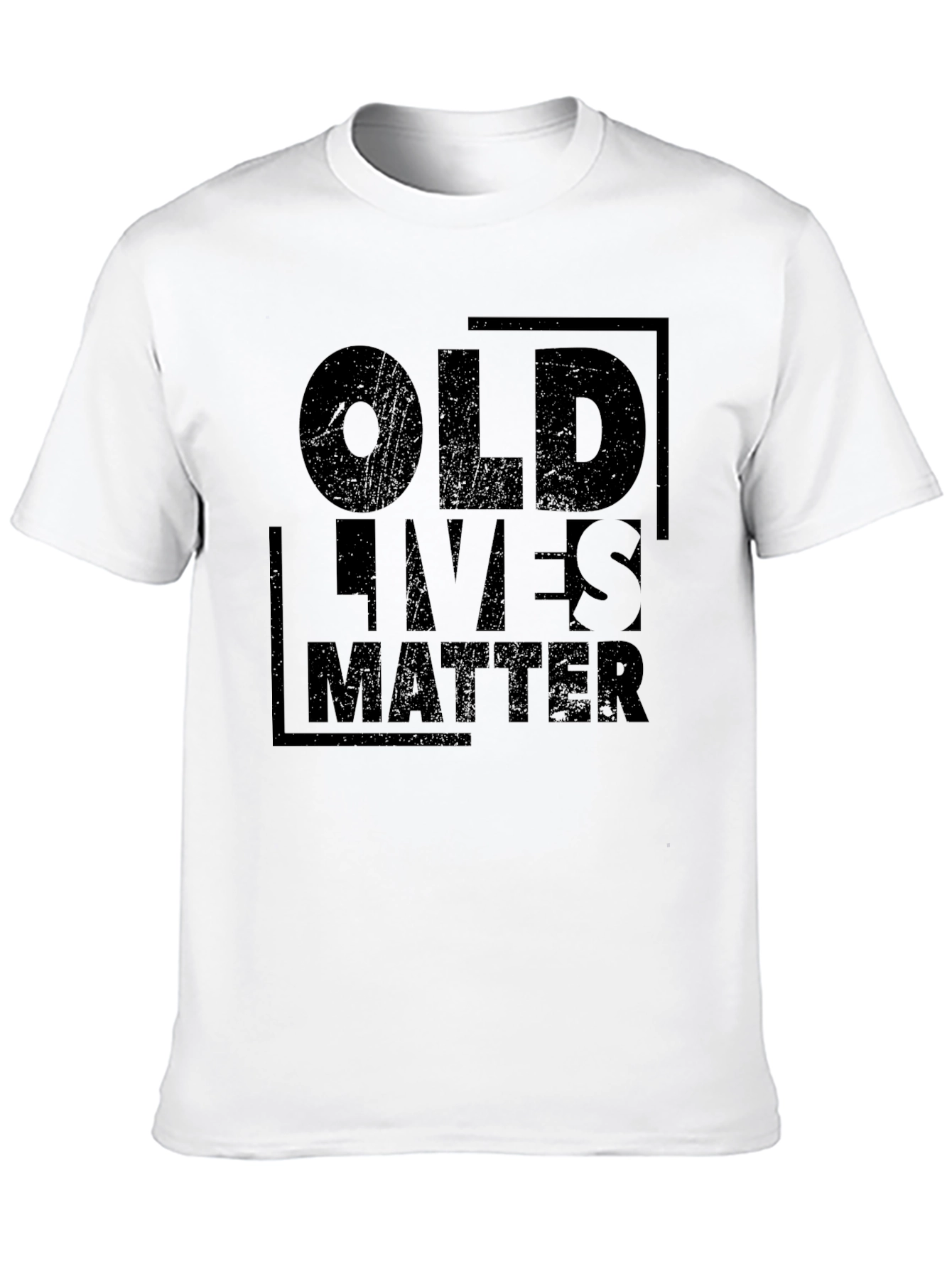 Camiseta Negra: Old Lives Matter - Diseño Casual