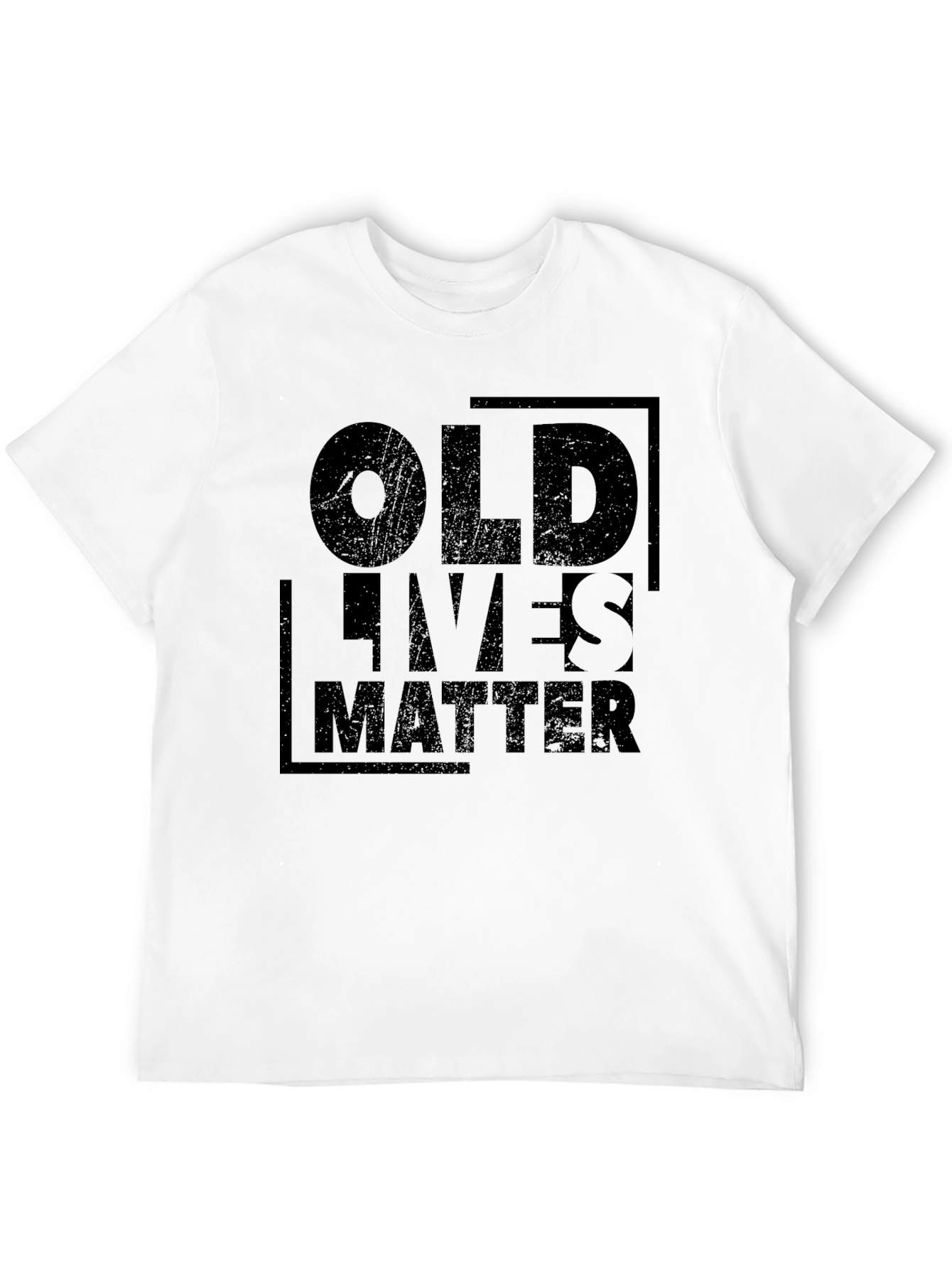 Camiseta Negra: Old Lives Matter - Diseño Casual