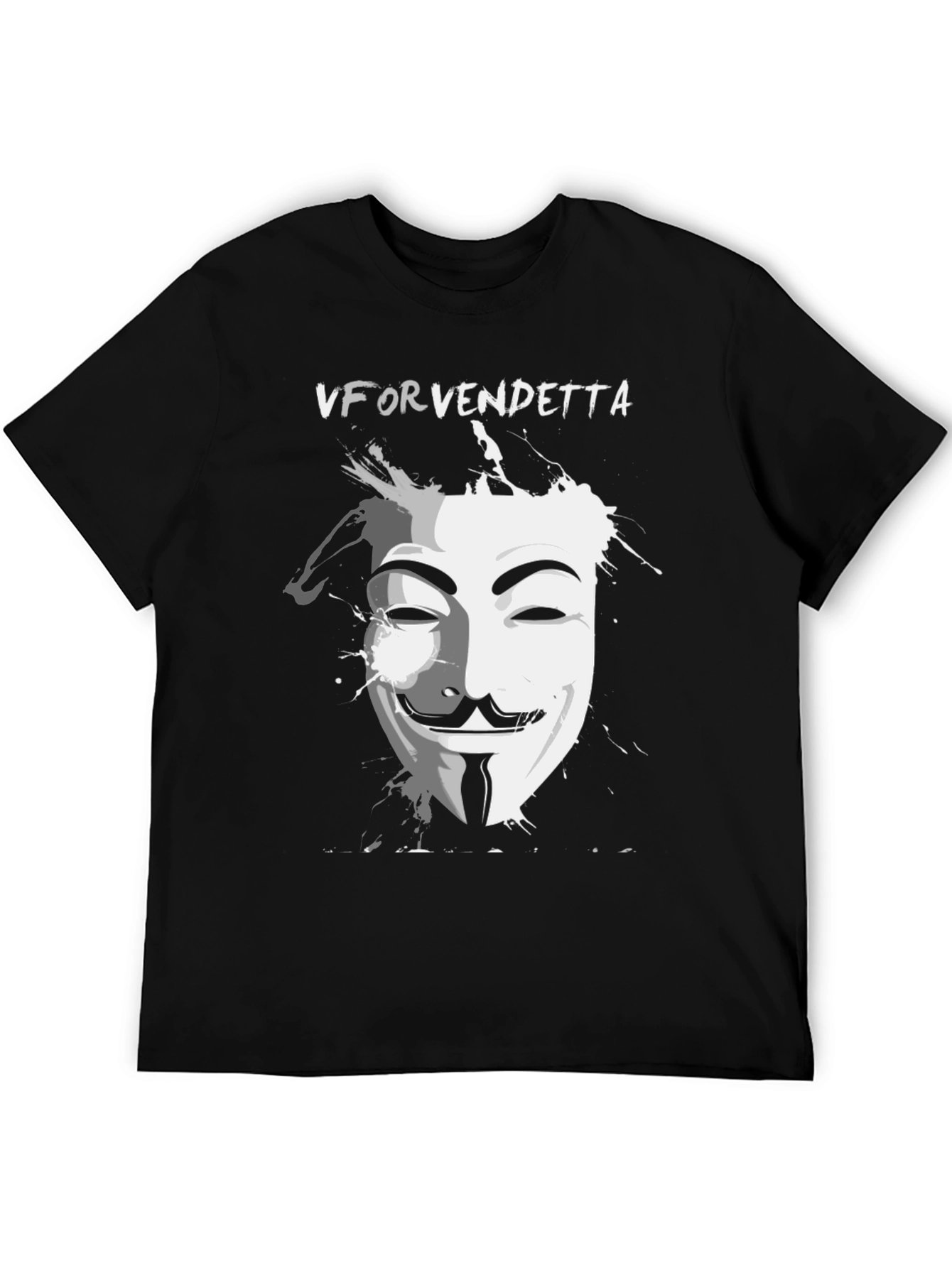 Camiseta Negra V de Vendetta