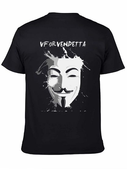 Camiseta Negra V de Vendetta