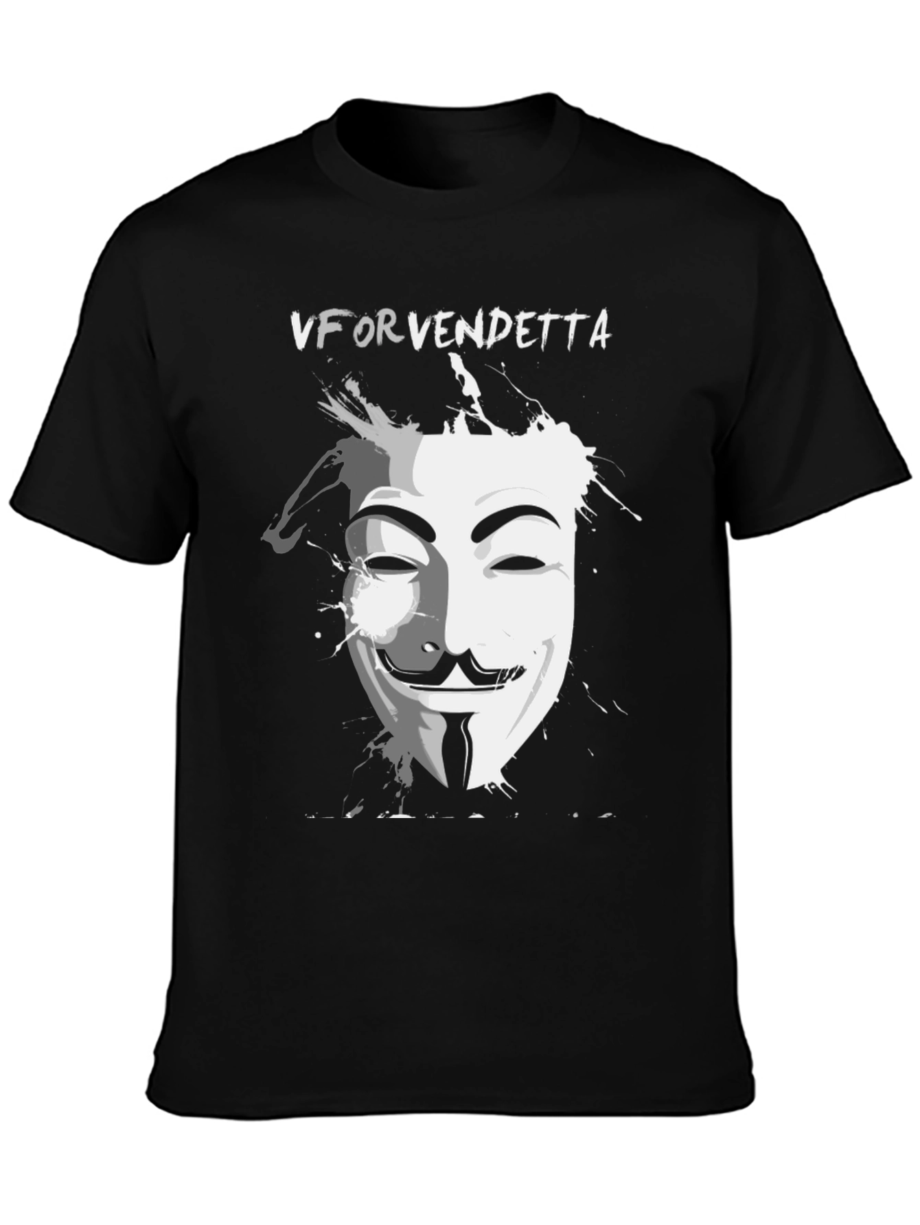 Camiseta Negra V de Vendetta