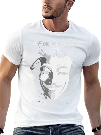Camiseta Negra V de Vendetta