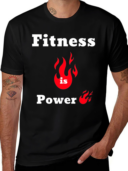 Camiseta Fitness is Power - Estilo y Motivación