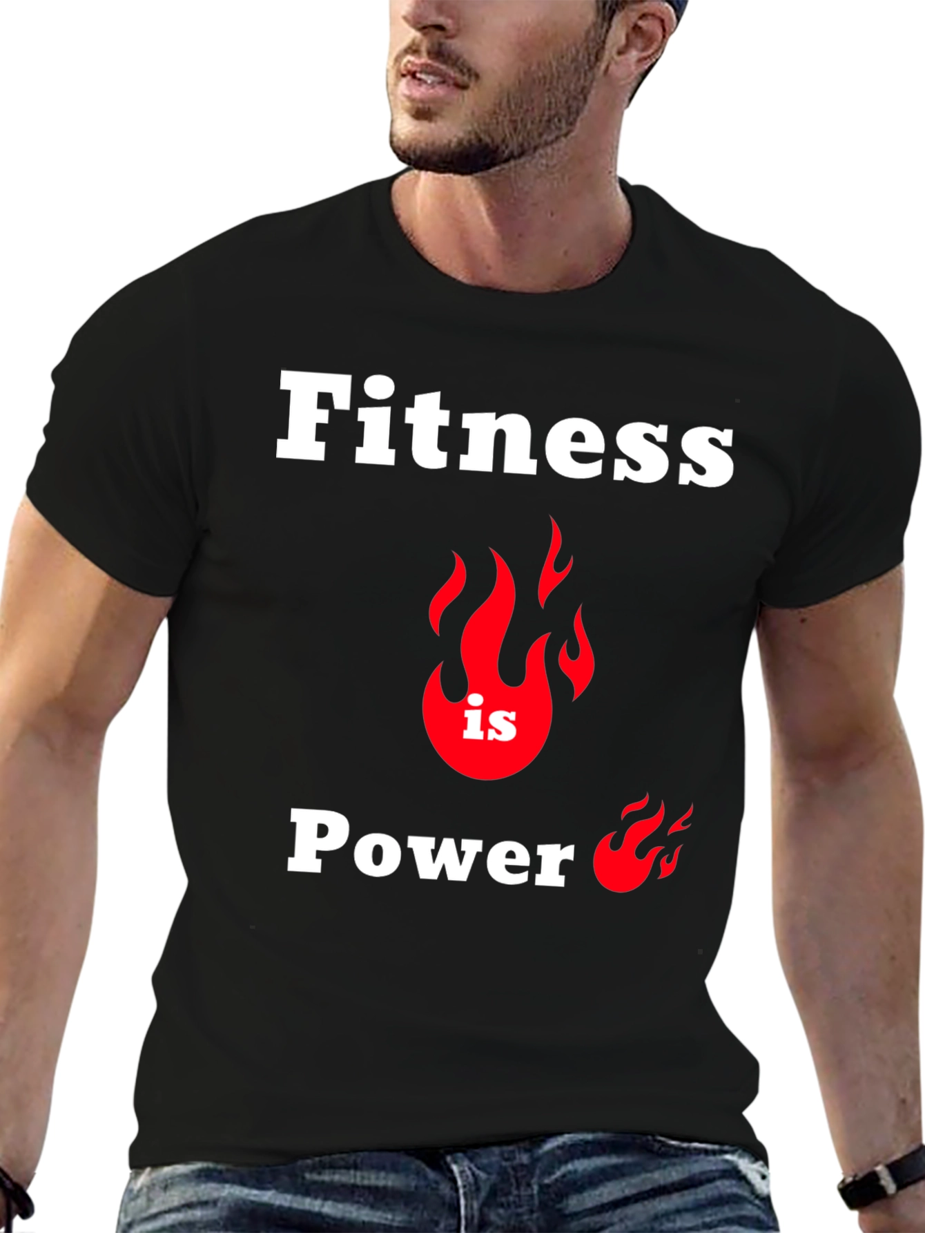 Camiseta Fitness is Power - Estilo y Motivación