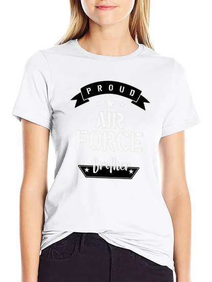 Camiseta Negra Proud Air Force Brother