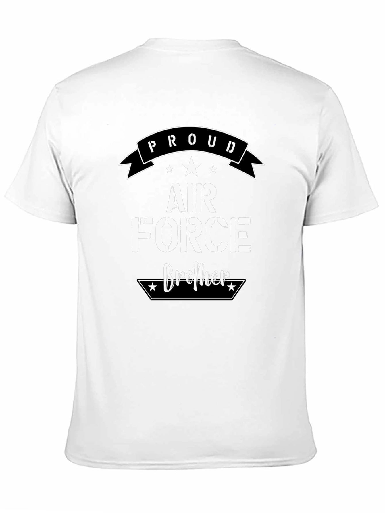 Camiseta Negra Proud Air Force Brother
