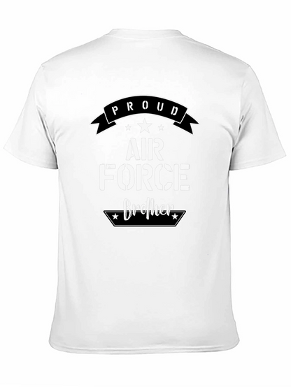 Camiseta Negra Proud Air Force Brother