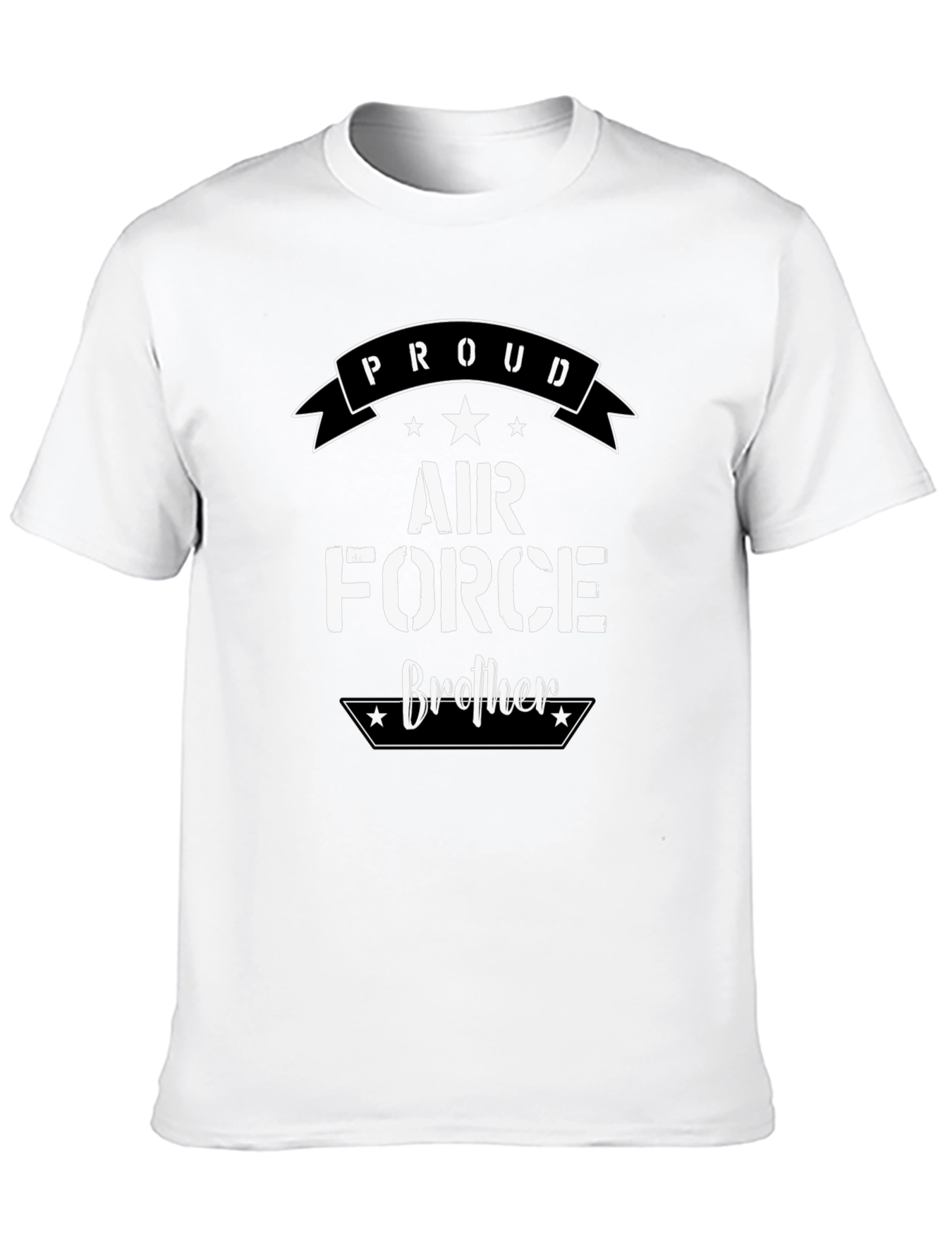 Camiseta Negra Proud Air Force Brother