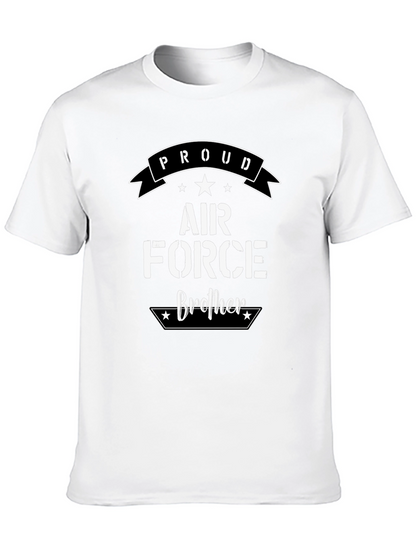 Camiseta Negra Proud Air Force Brother