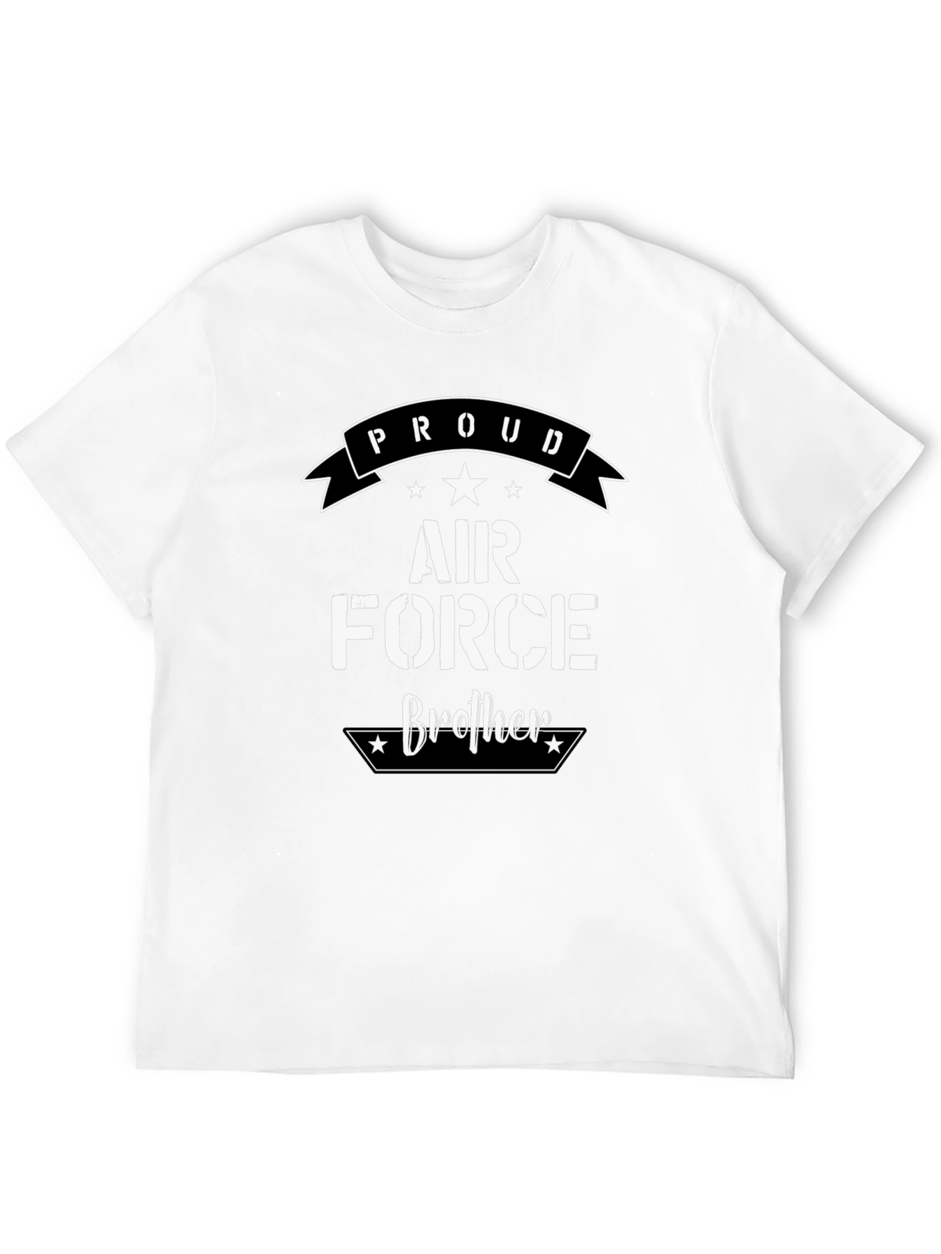 Camiseta Negra Proud Air Force Brother