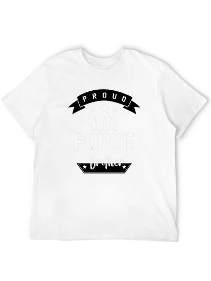 Camiseta Negra Proud Air Force Brother