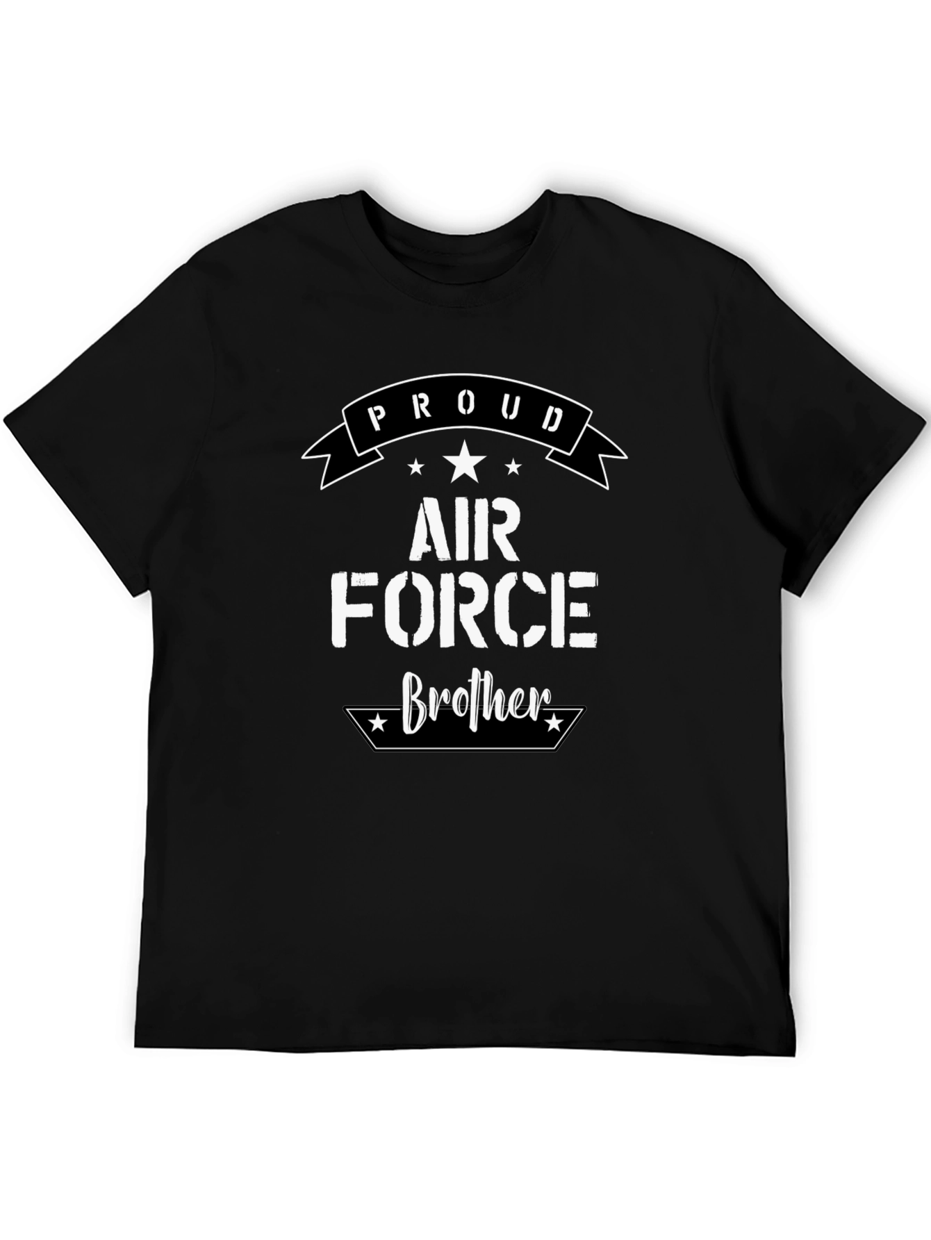 Camiseta Negra Proud Air Force Brother