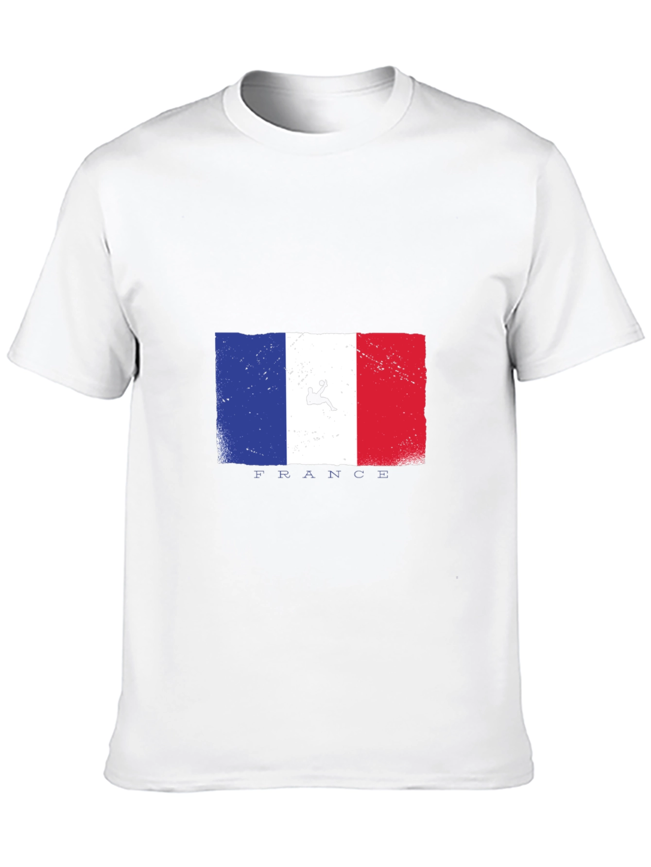 Camiseta Negra con Diseño de Bandera Francesa