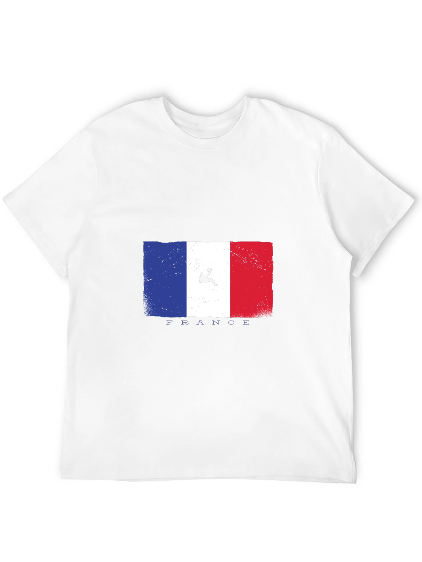 Camiseta Negra con Diseño de Bandera Francesa