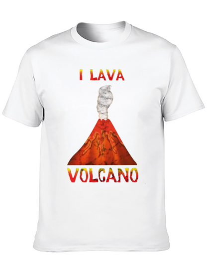 Camiseta Hombre I Lava Volcano Divertida y Original