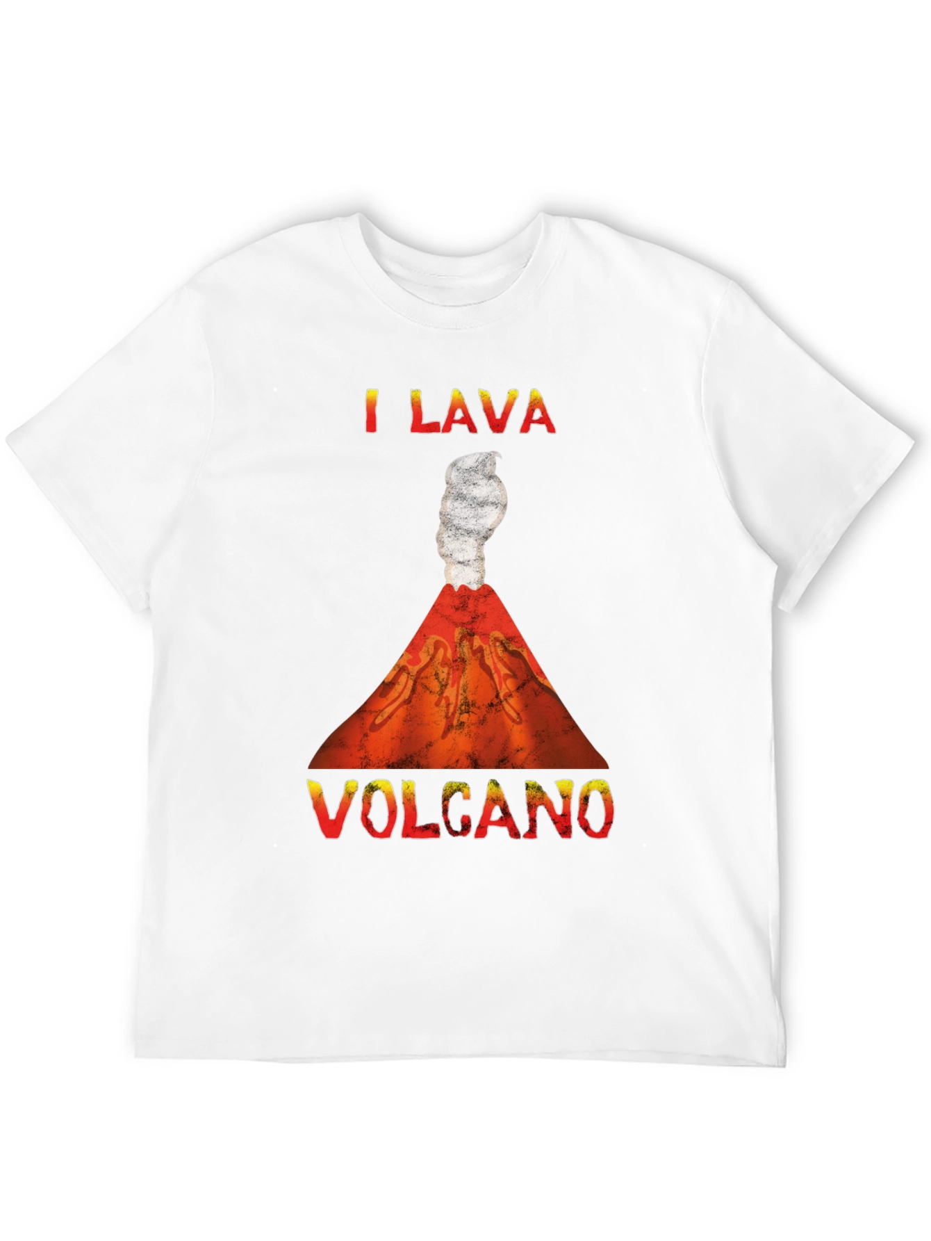 Camiseta Hombre I Lava Volcano Divertida y Original