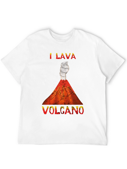 Camiseta Hombre I Lava Volcano Divertida y Original