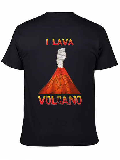 Camiseta Hombre I Lava Volcano Divertida y Original