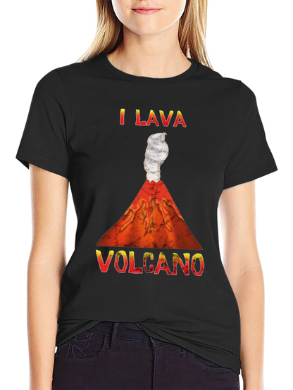 Camiseta Hombre I Lava Volcano Divertida y Original