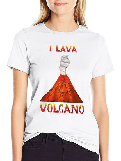 Camiseta Hombre I Lava Volcano Divertida y Original