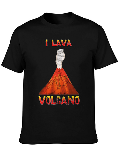 Camiseta Hombre I Lava Volcano Divertida y Original