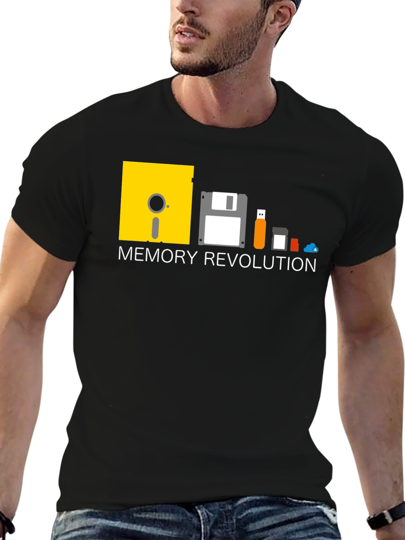 Camiseta Negra Memory Revolution Hombre