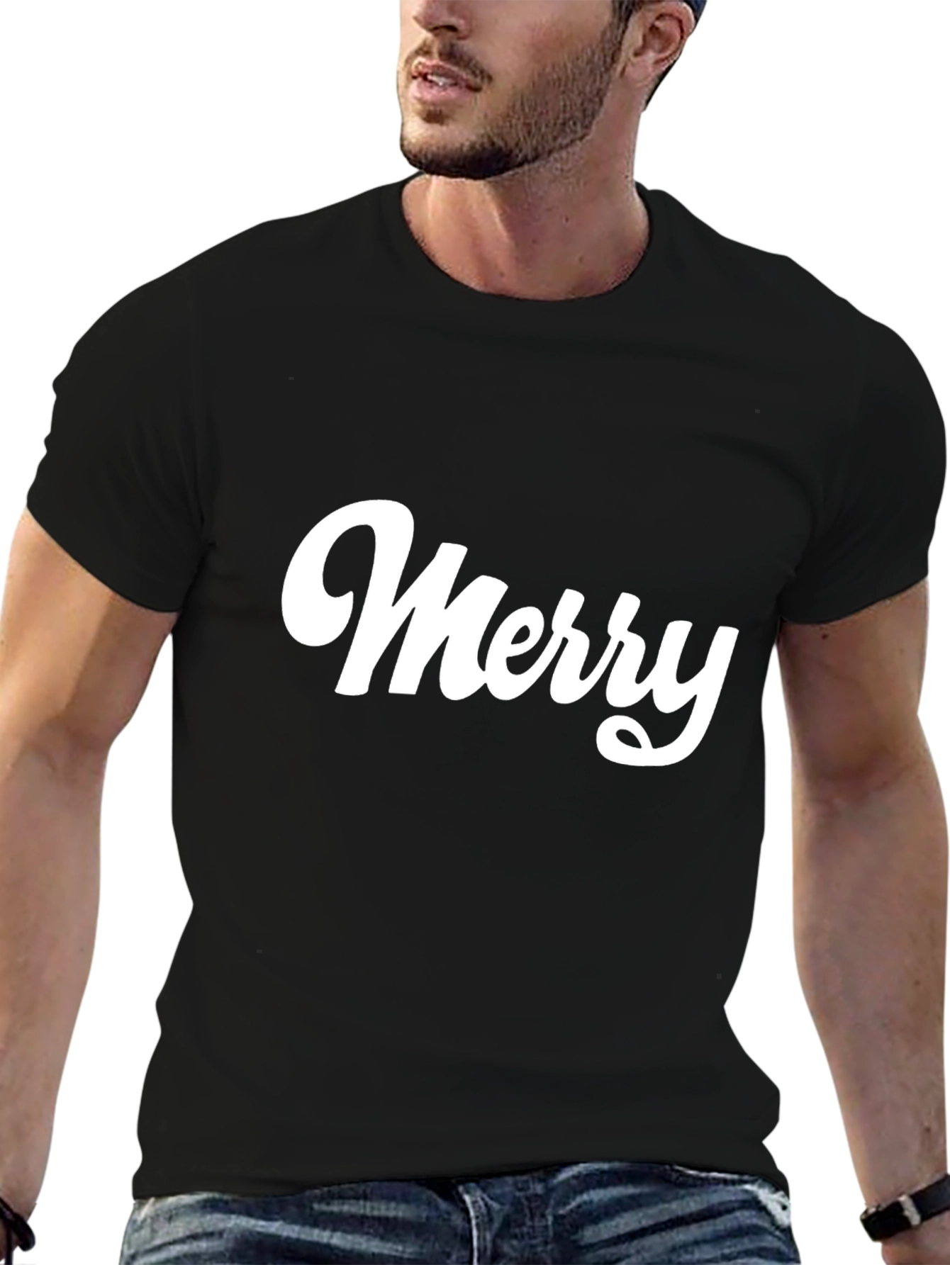 Camiseta Negra Merry - Estilo Casual