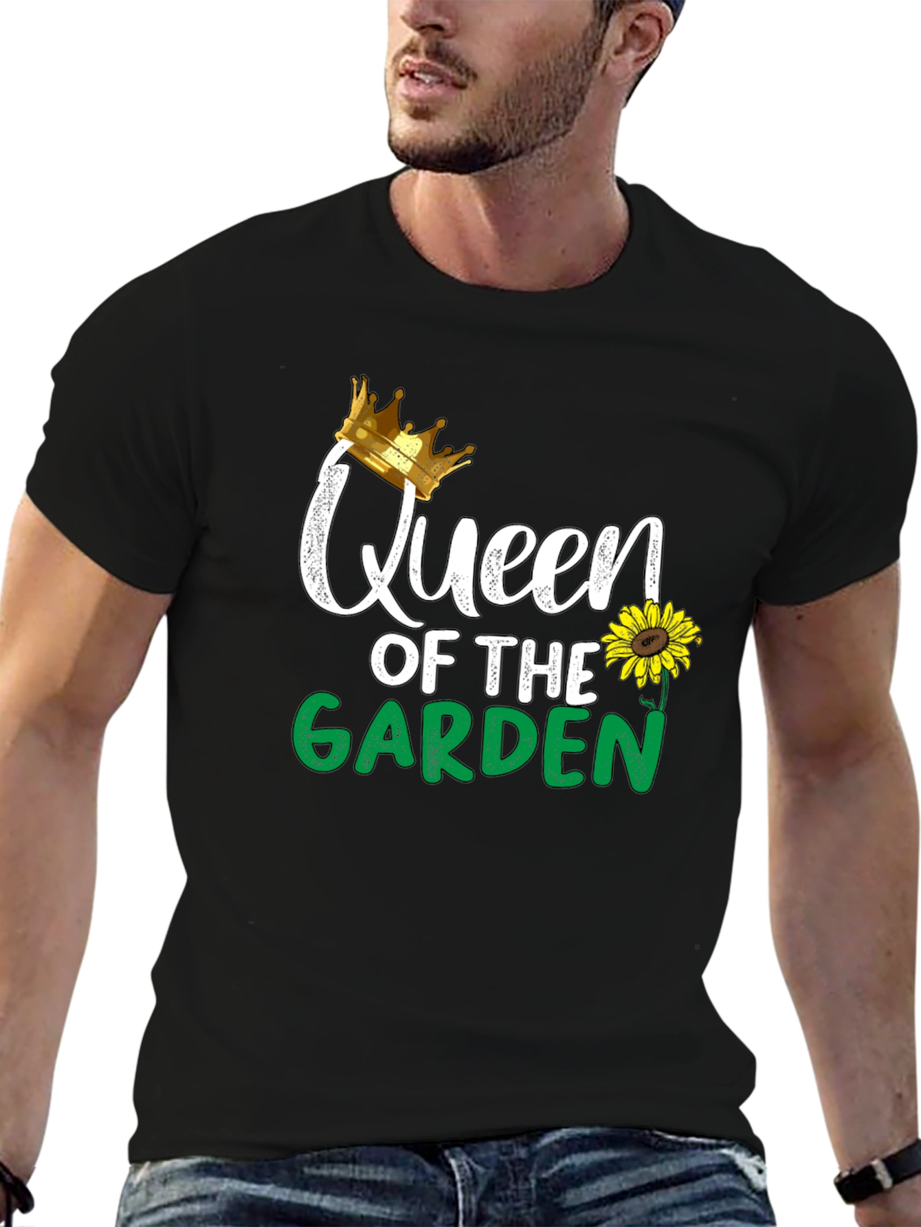 Camiseta Negra Reina del Jardín