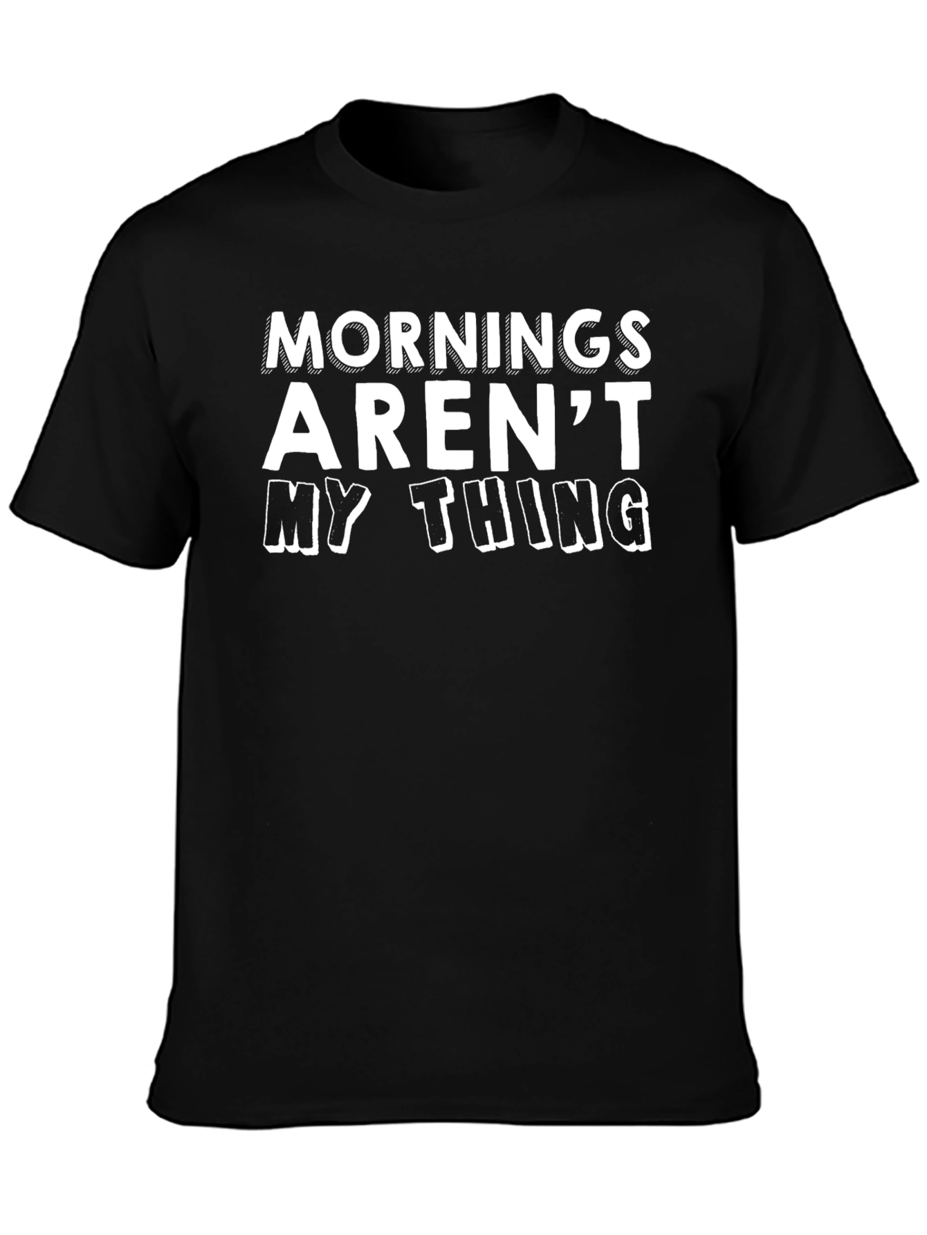 Camiseta Negra: Las Mañanas No Son Lo Mío