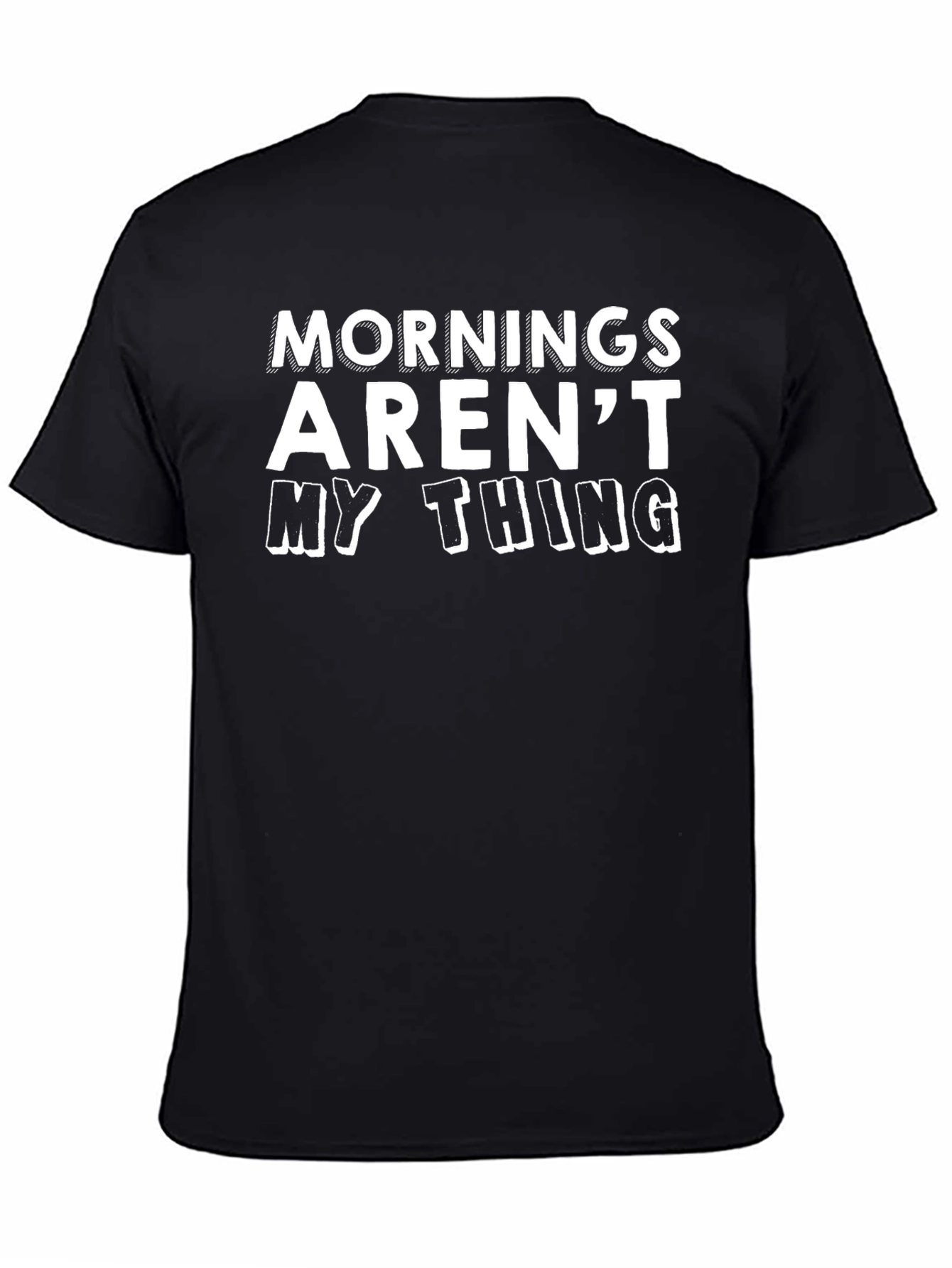 Camiseta Negra: Las Mañanas No Son Lo Mío