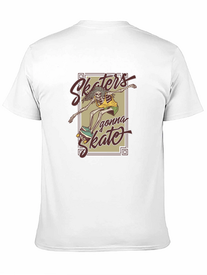 Camiseta Negra Unisex - Skaters Gonna Skate