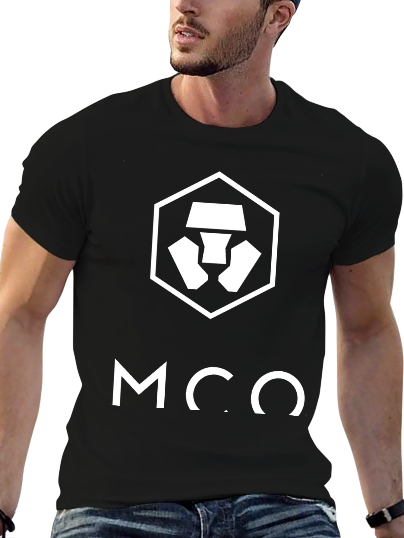Camiseta Negra MCO Crypto.com para Hombre
