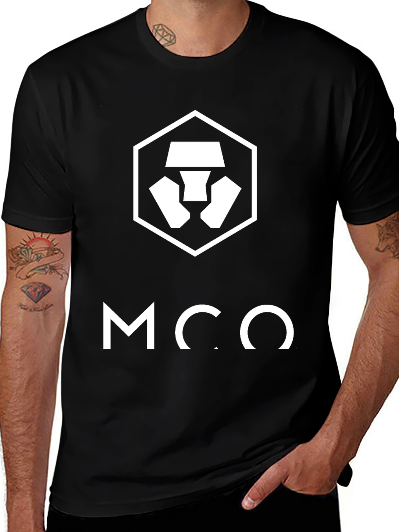 Camiseta Negra MCO Crypto.com para Hombre