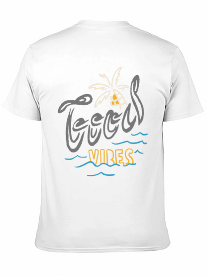 Camiseta Negra “Good Vibes” Estilo Playa
