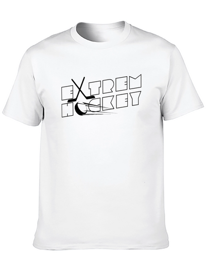Camiseta Negra Hockey Extremo para Hombre