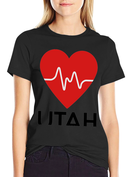 Camiseta Hombre Corazón Utah - Diseño Único