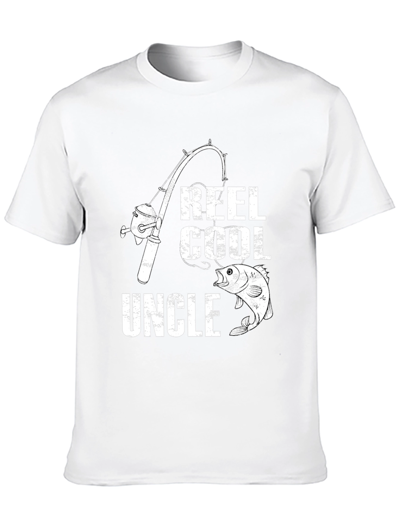 Camiseta Negra Reel Cool Uncle Pesca