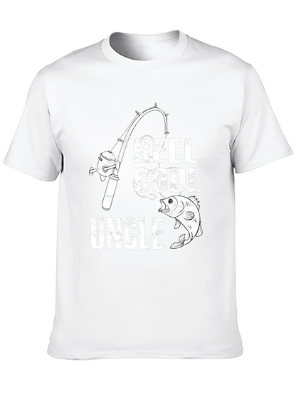 Camiseta Negra Reel Cool Uncle Pesca