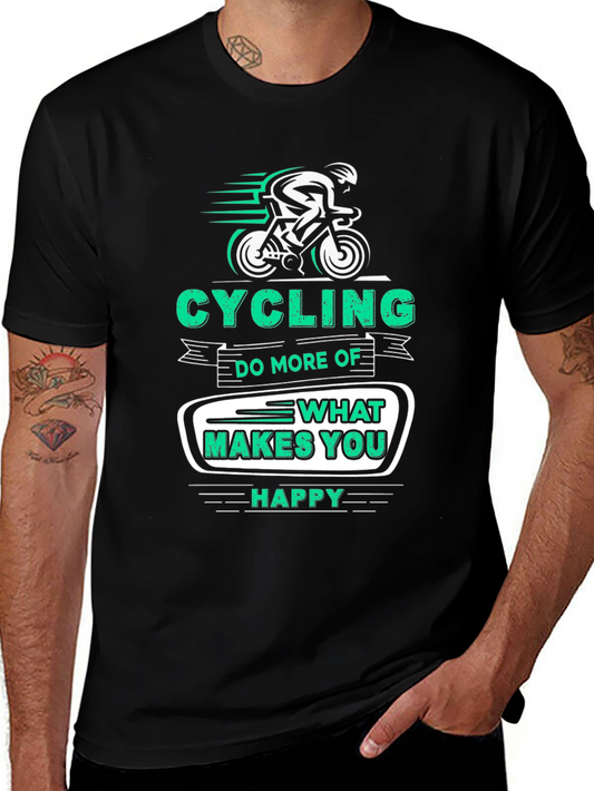 Camiseta Negra Ciclista: Haz Más de lo Que Te Hace Feliz