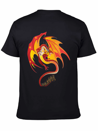 Camiseta Negra con Dragón Chino