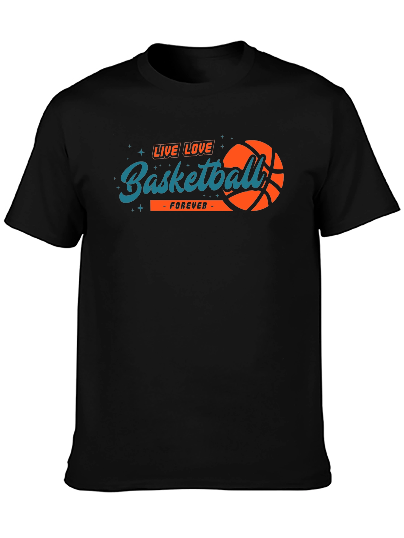 Camiseta Negra Baloncesto Para Siempre