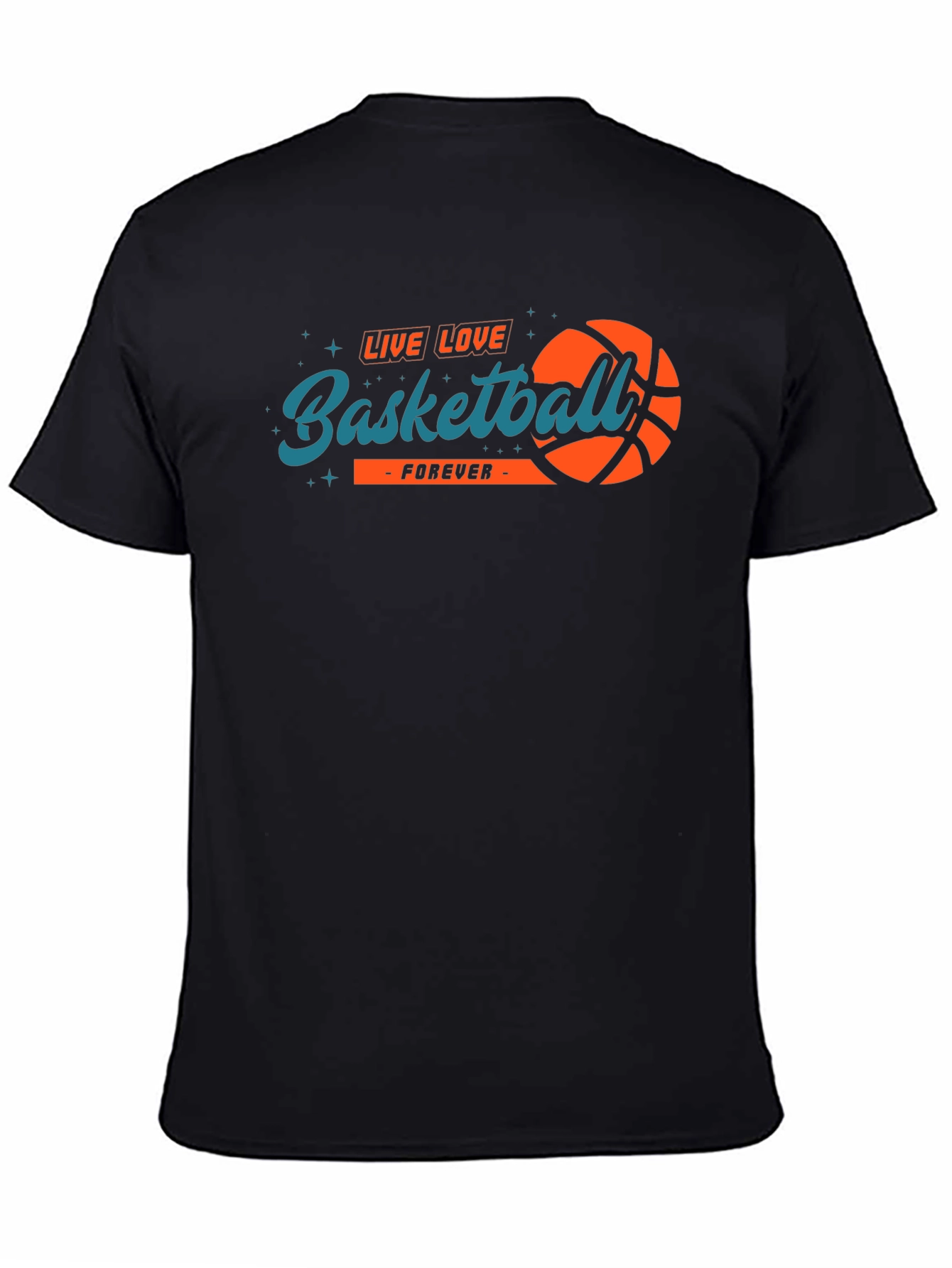 Camiseta Negra Baloncesto Para Siempre