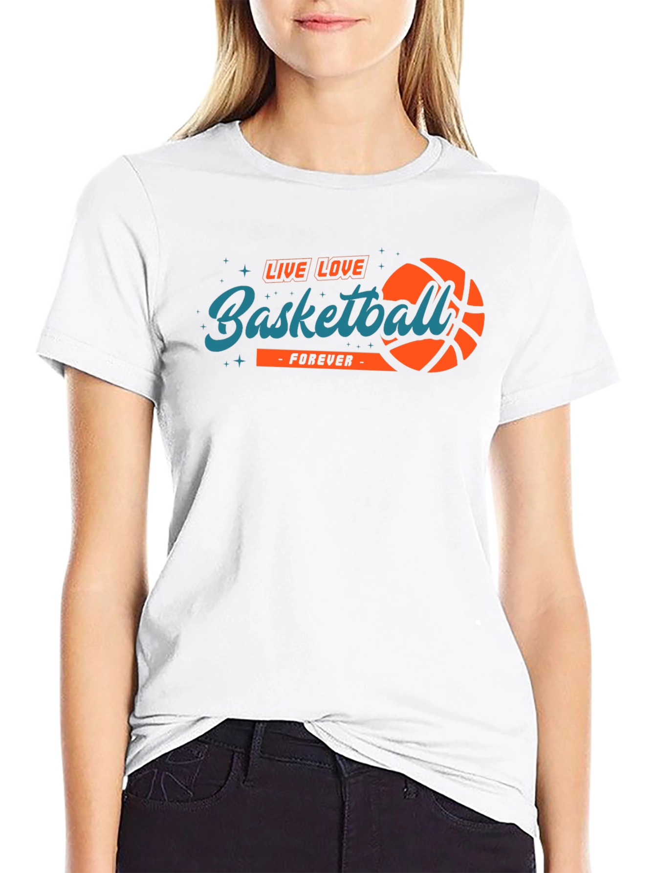 Camiseta Negra Baloncesto Para Siempre