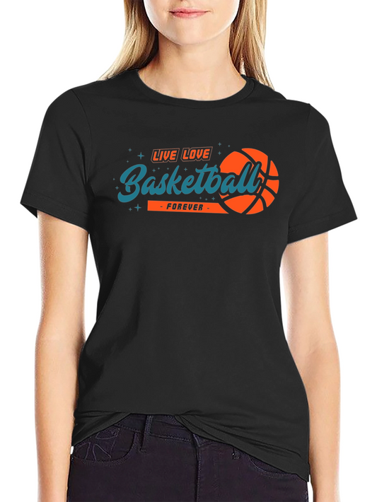Camiseta Negra Baloncesto Para Siempre