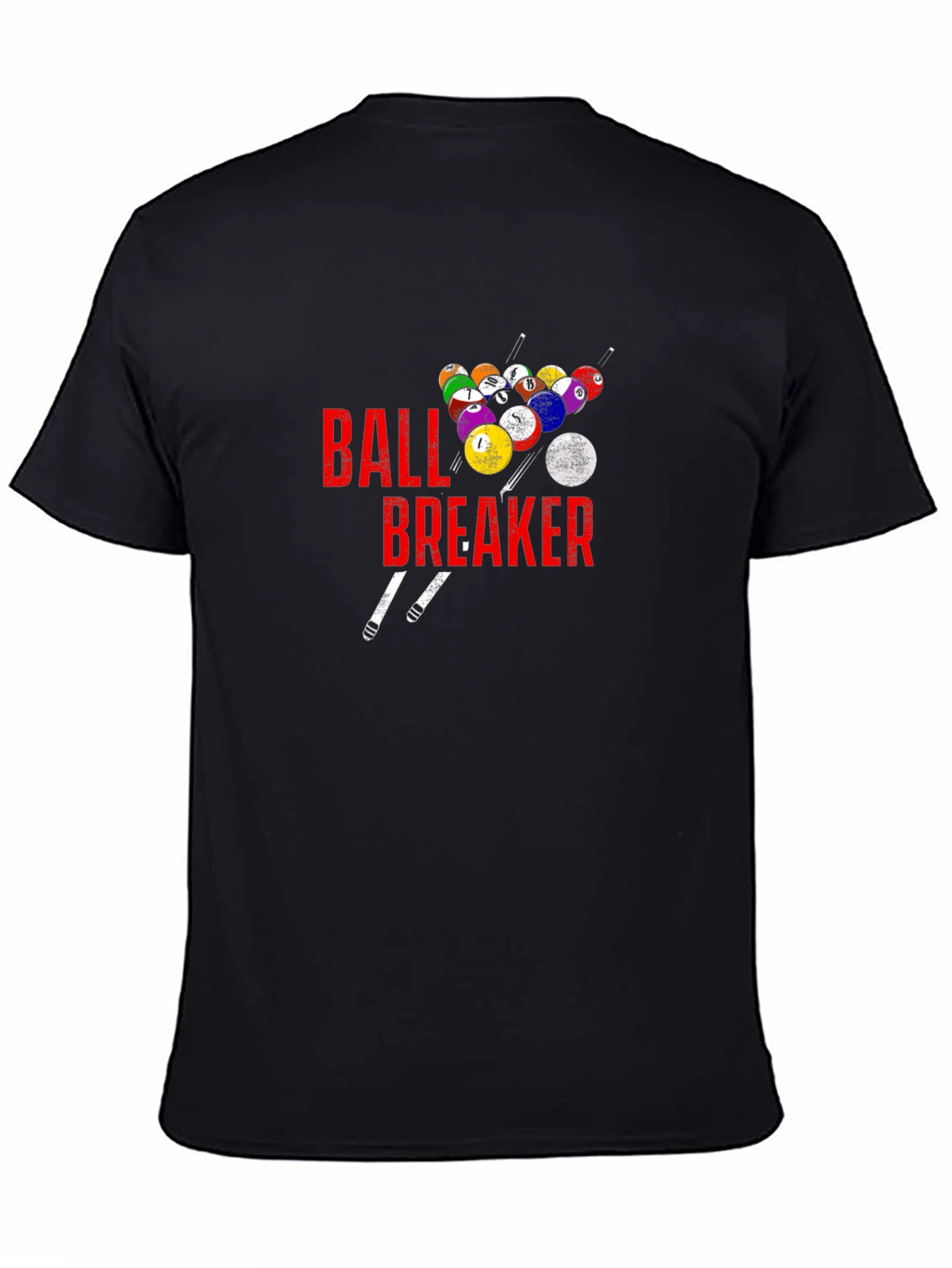 Camiseta Negra Ball Breaker Billar