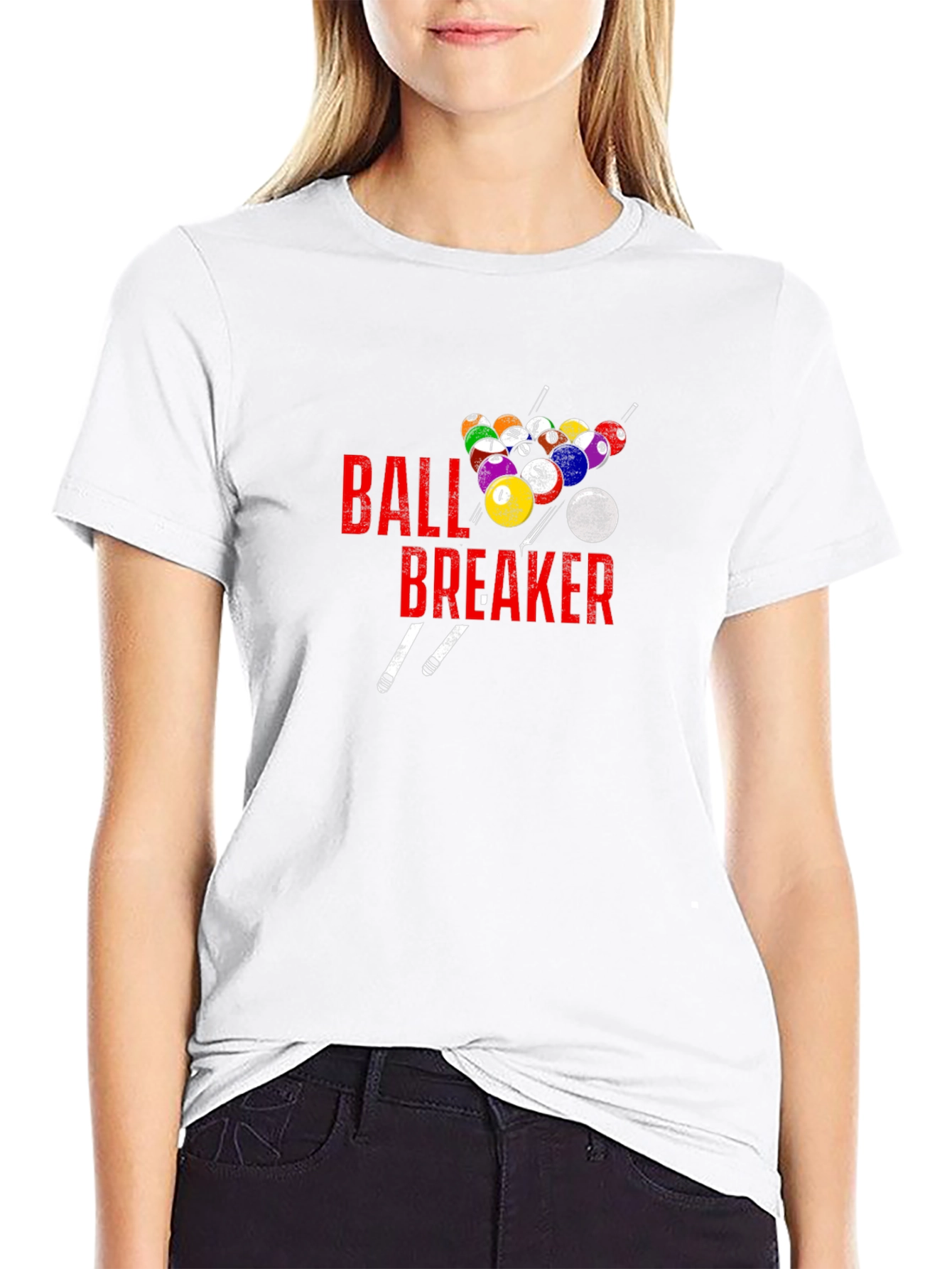 Camiseta Negra Ball Breaker Billar