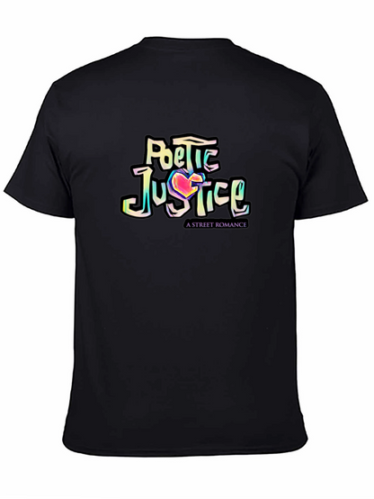 Camiseta Negra Poetic Justice: Romance Urbano con Estilo